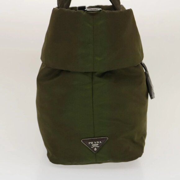 PRADA Hand Bag Nylon 2way Khaki Auth fm1303 - Picture 6 of 16